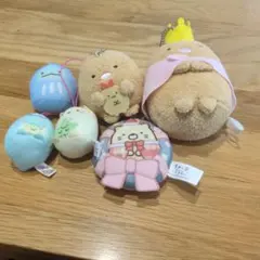すみっコぐらし ぬいぐるみ マスコット ６点セットのサムネイル