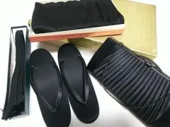 草履バッグセット 黒 ブラックフォーマル バッグ 草履 帯締め 帯揚げ 4点