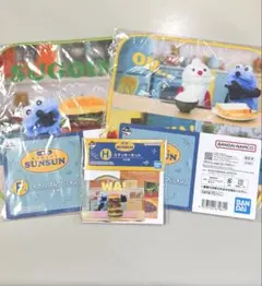 ★パペットスンスン★一番くじ/タオル/ステッカー/F賞/H賞/3点セット