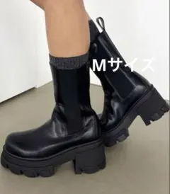 EMODA エモダ サイドゴアブーツ タンクソール ショートブーツ Mサイズ