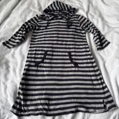 七部袖のパーカー付きチュニックのサムネイル