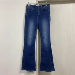 【美品】healthy denim 25 ヘルシーデニム フレア デニムのサムネイル