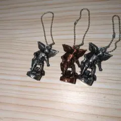 天使ミカエル　金属彫像　　3点