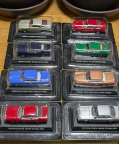 エブロ 1/43 昭和の名車 7台セット ハコスカ セリカ ミゼット