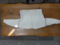 アイボリー リブ編み ニットセーター 長袖