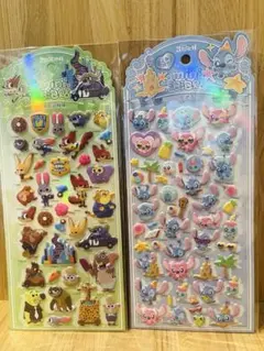 ズートピア・スティッチ　ぷっくりシール　2点セット　　　　　　　　　②