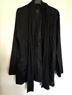 SHIPS JET BLUE ロングカーディガン　ブラック　M