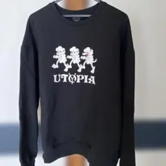 即完売品 QY UTOPIA キャラクター スウェット 黒のサムネイル