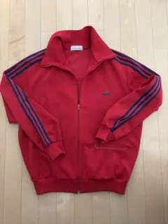 adidas ジャージ L レッド ストライプ