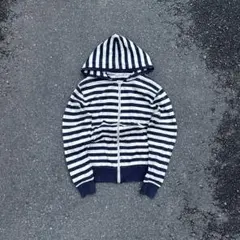 00s ボーダージップフーディー C-boy archive y2k