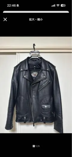 Harley-Davidson レザー ダブルライダース ジャケットのサムネイル