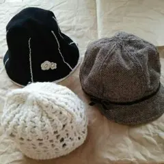 帽子3点セット  ☆  ZARA/hushush/GAP  52㎝  女の子用