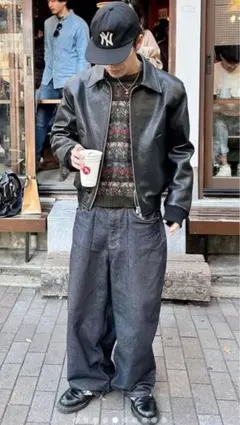 90's unknown 短丈レザージャケット City boy THE SHINZONE(ザ シンゾーン) LEATHER JACKET レザージャケット