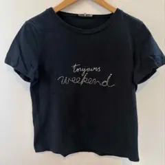 マックスマーラweekend ロゴ Tシャツ ブラックのサムネイル