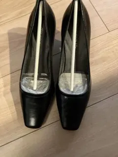 aerosoles パンプス スクエアトゥ黒　ヒール6.5cm