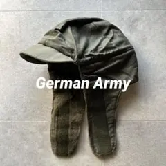 ドイツ軍 コールドウェザー パイルキャップ フライトキャップ カーキ 帽子 希少