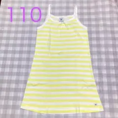 110 プチバトー　5ans キャミワンピ　キャミソール　ワンピース　インナー