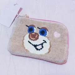 フェイラー　ラブラリー★ドアップテディガール　ポーチ★L字ファスナー