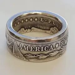 USヴィンテージ モルガン 1ドル 銀貨 コインリング 1921 シルバー指輪