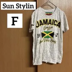 Sun Stylin【F】グレー ジャマイカ国旗 Tシャツ レゲェ おしゃれ