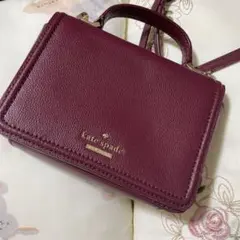 kate spade ショルダーバッグ ワイン色