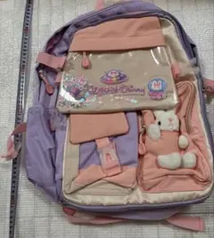 値下げ　ウサギキャラクター リュック パープルピンク