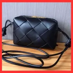 本革 牛革 ショルダーバッグ 黒 レディース 高品質 お洒落 シンプル ブラック