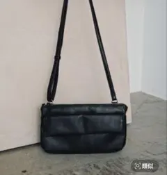 렙심 플랩 지갑 어깨 블랙 숄더백