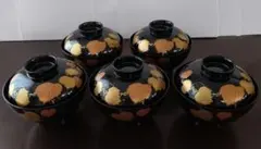 明日出品終わり乙造作　御吸物椀　5客セット　お吸物椀　汁椀　お祝膳　食器 明日出品終わり乙造作 御吸物椀 5客セット お吸物椀 汁椀 お祝膳 食器
