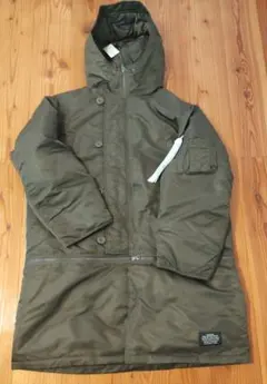 新品GU×UNDERCOVER ヒートパデッドコンバーチブルコート XLオリーブ