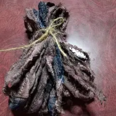 ④ジャンクジャーナル素材。生地端耳。変わり糸