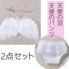 天使の羽 天使のパンツ チュールブルマ 月齢フォト 新生児 ニューボーンフォト