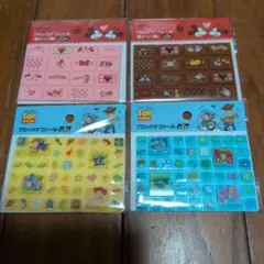 ディズニー　ブロックデコシール　ミッキー　ミニー　板チョコ風　トイ・ストーリー