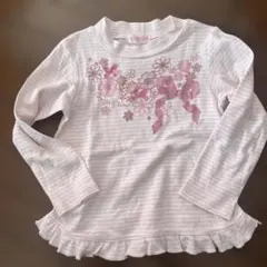 メゾピアノ　子供服　可愛い長袖カットソー120㎝