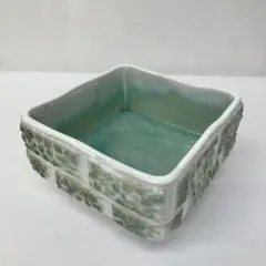 花器 花入 水盤 四角 正角 脚付 自由花 インテリア モダン