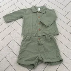 H&M セットアップ　カーキ　男の子　サイズ70