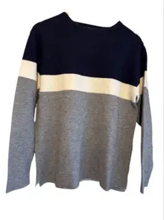 a.v.v HOMME サイズL メンズ ストライプニットセーターのサムネイル