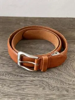 TAKEO KIKUCHI タケオキクチ 牛革ベルト　キャメル