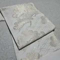専用帯9587 9658 二点セット●高級 正絹 プラチナ 亀甲吉祥文袋帯 専用帯9587 9658 二点セット○高級 正絹 プラチナ 亀甲吉祥文袋帯