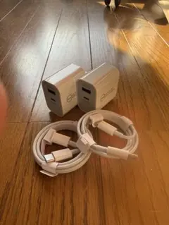 20W USB-C 電源アダプタ　充電ケーブル　セット
