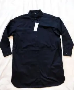 新品タグ付き　Uniqlo ユニクロ　オーバーサイズシャツワンピース　Ｍ　黒