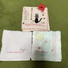 ローラアシュレイ　タオルハンカチ　3枚セット