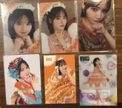 鎮西寿々歌　トレカ4枚＋クリアカード1枚＋ステッカー1枚　　合計6枚セット