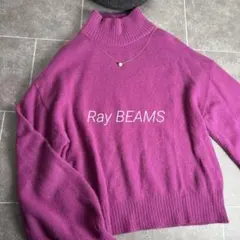 レイビームスバルーンスリーブ ハイネック ニット　定価12000