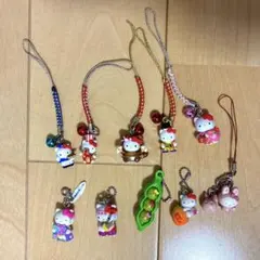 Hello Kitty ご当地 マスコット ストラップ 10点セット