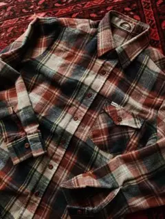 wrangler 80s ウール チェック柄 長袖シャツ