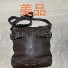 美品　コーチ　ソーホー ショルダーバッグ レザー 斜め掛け クロスボディ　茶色