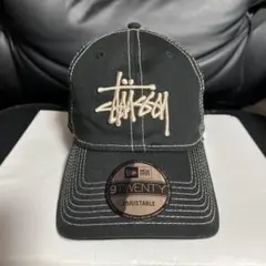 正規品　美品　Stussy✖️NEW ERA ブラック メッシュキャップ
