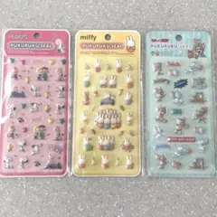 スヌーピー　ミッフィー　トムとジェリー　ぷくぷくシール