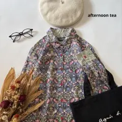 AfternoonTea LIBERTY リバティ タナローン ブラウス M-L - メルカリ